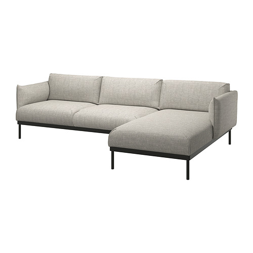 ÄPPLARYD, 3-seat sofa with chaise longue