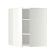 METOD corner wall cabinet with shelves