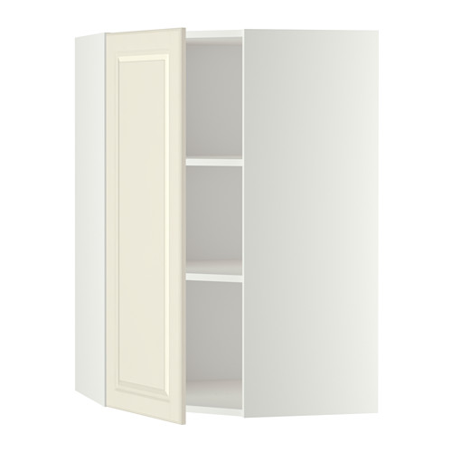 METOD corner wall cabinet with shelves