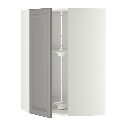 METOD corner wall cabinet with carousel