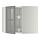 METOD, corner wall cab w carousel/glass dr