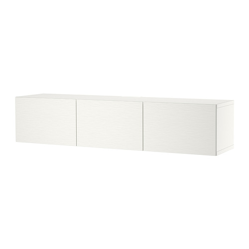BESTÅ, sjónvarpsbekkur með hurðum