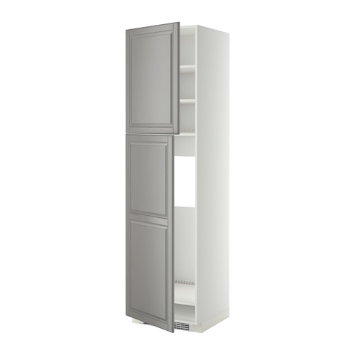 METOD high cabinet for fridge w 2 doors