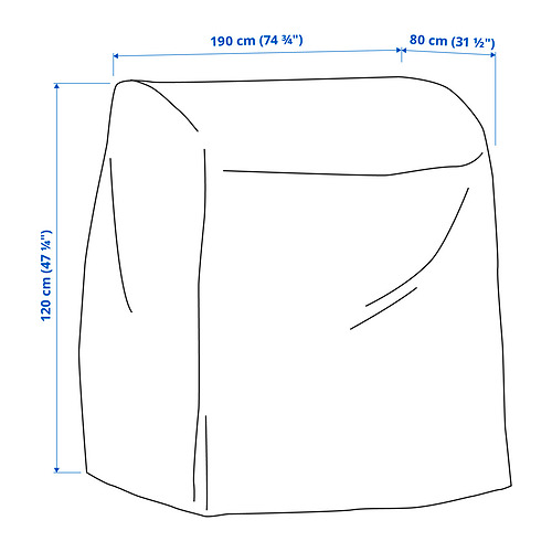 TOSTERÖ cover for outdoor furniture