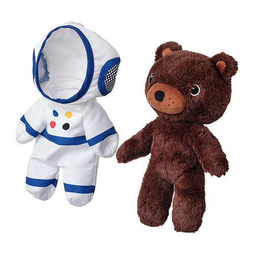 AFTONSPARV, soft toy with astronaut suit