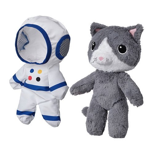 AFTONSPARV, soft toy with astronaut suit