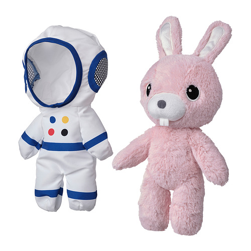 AFTONSPARV, soft toy with astronaut suit