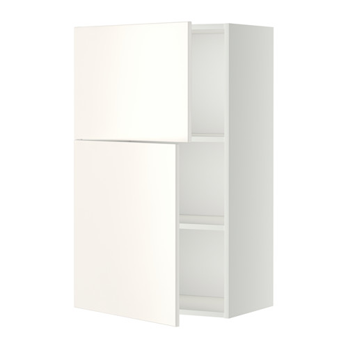 METOD wall cabinet with shelves/2 doors