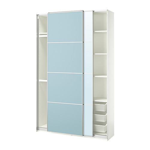 PAX/MEHAMN/AULI wardrobe with sliding doors