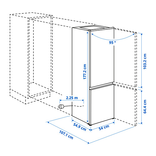 ISANDE fridge/freezer