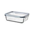 Rectangular glass/plastic (+300,-)