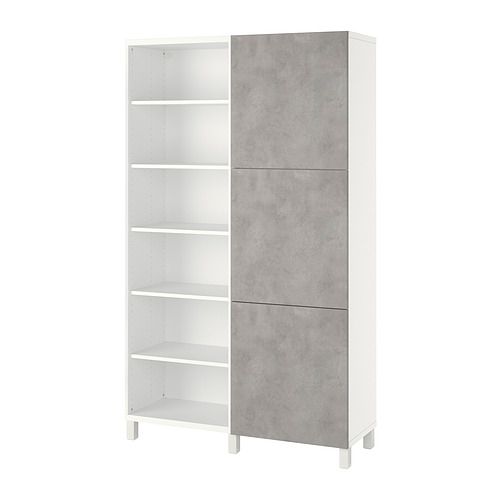 BESTÅ, hirsla með hurðum