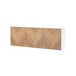White/hedeviken oak veneer