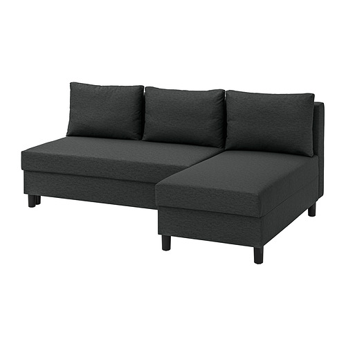 ÄLVDALEN, 3-seat sofa-bed with chaise longue