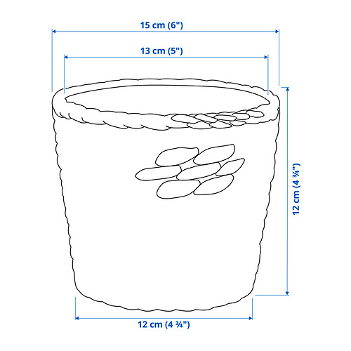 DRUVFLÄDER plant pot