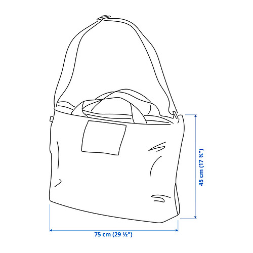 RÄCKLA bag, foldable