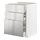 METOD/MAXIMERA, base cabinet with 3 drawers