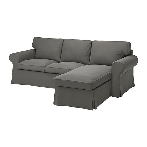 EKTORP cover f 3-seat sofa w chaise longue