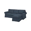 EKTORP cover f 3-seat sofa w chaise longue