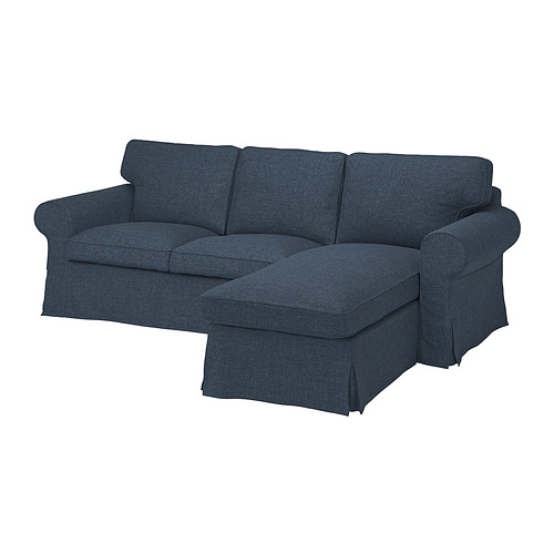 EKTORP, cover f 3-seat sofa w chaise longue