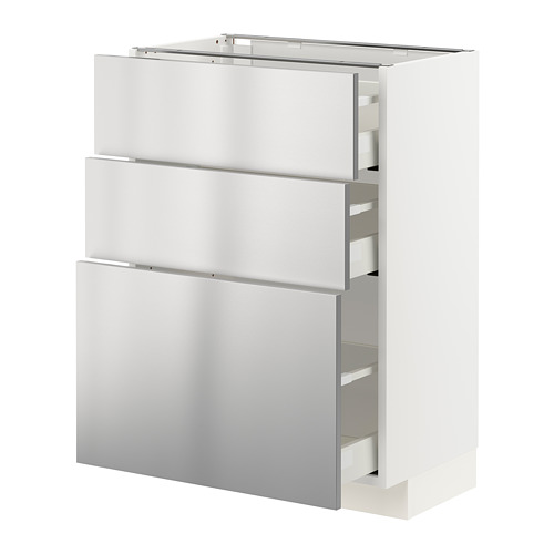 METOD/MAXIMERA base cabinet with 3 drawers