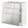 METOD/MAXIMERA, base cabinet with 3 drawers