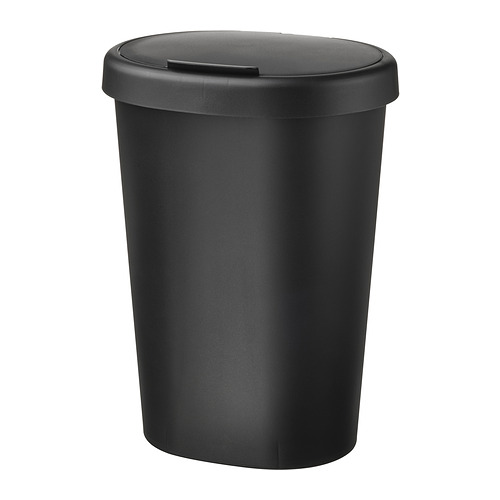 HÖLASS, bin with lid