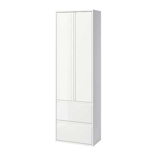 ÄNGSJÖN, high cabinet with doors/drawers