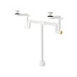 RÄNNILEN water trap w flexible pipe, 2 bowls