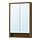 FAXÄLVEN, mirror cabinet w built-in lighting