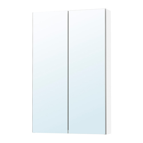 LETTAN, mirror cabinet with doors