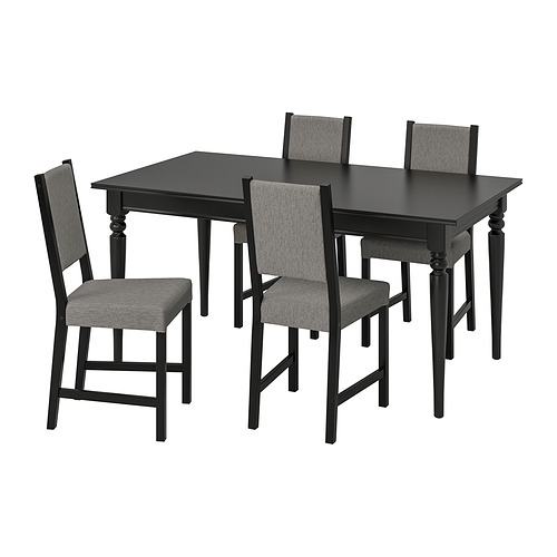 INGATORP/STEFAN, table and 4 chairs