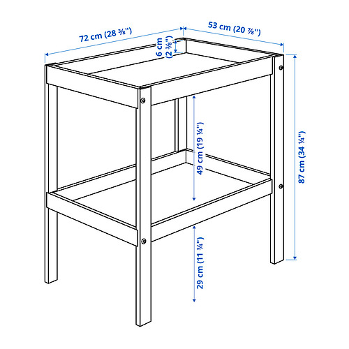 SNIGLAR 3-piece baby furniture set