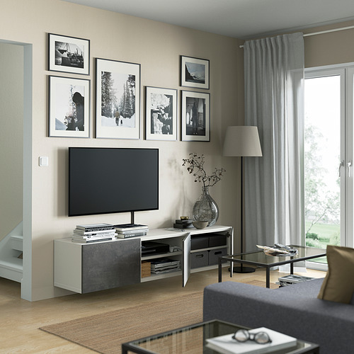 BESTÅ, TV bench with doors