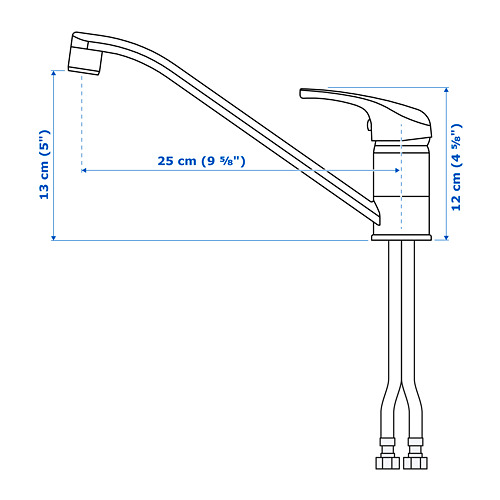 LAGAN single-lever kitchen mixer tap