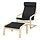POÄNG, armchair and footstool