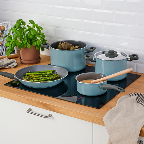 HEMLAGAD, 6-piece cookware set