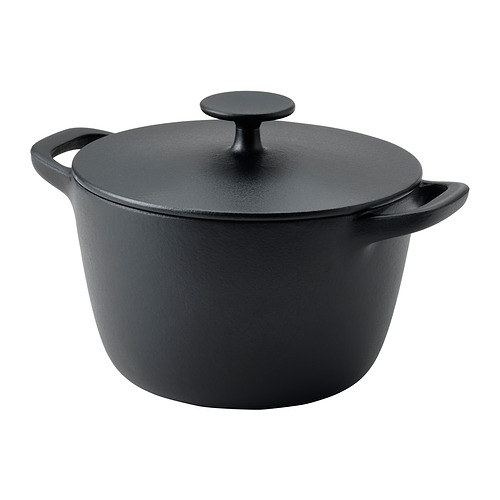 VARDAGEN, pot with lid