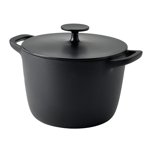 VARDAGEN, pot with lid