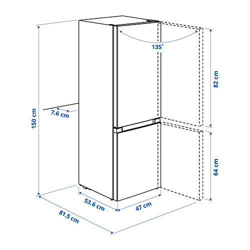 LAGAN fridge/freezer