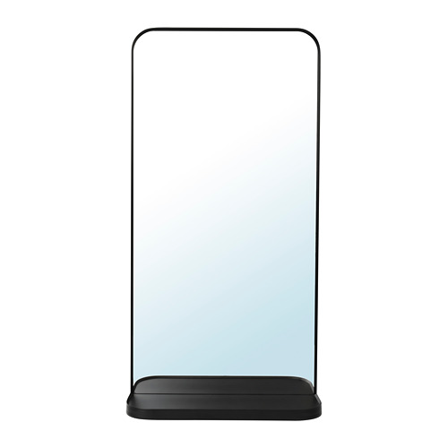 LINDBYN, mirror with shelf
