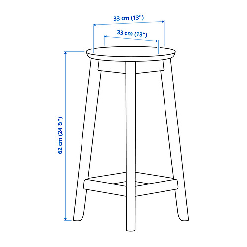 RÄVSTEN bar stool