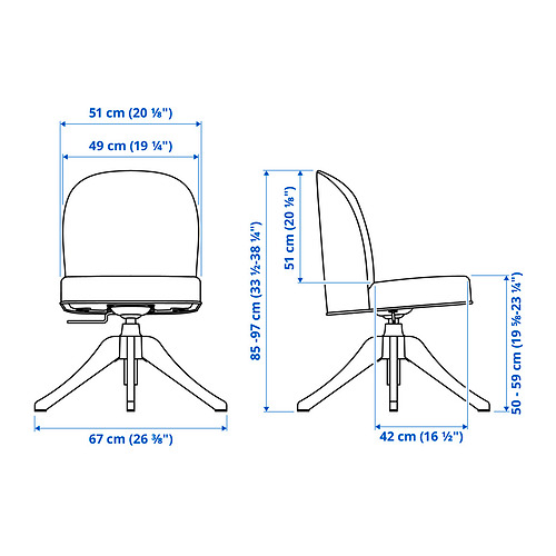 ROSENTORP swivel chair