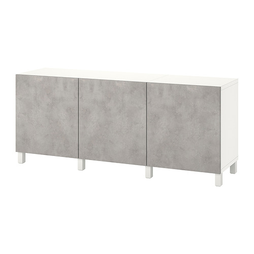 BESTÅ, hirsla með hurðum