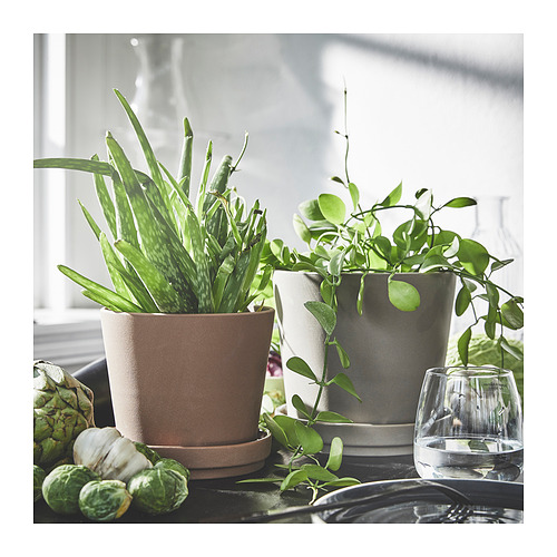 KLARBÄR, blómapottur og undirskál