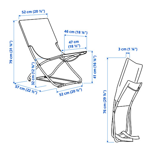 STRANDÖN beach chair