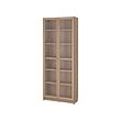 BILLY/OXBERG bookcase with glass doors
