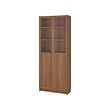 BILLY/OXBERG bookcase with panel/glass doors