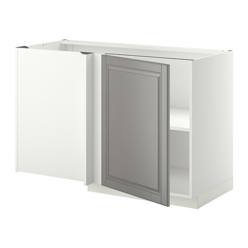 METOD corner base cabinet with shelf