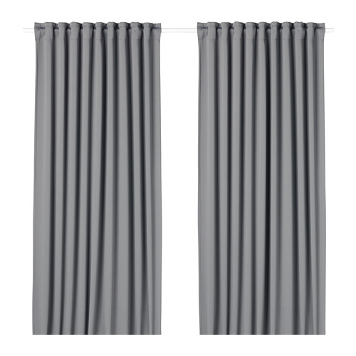 MAJGULL block-out curtains, 1 pair
